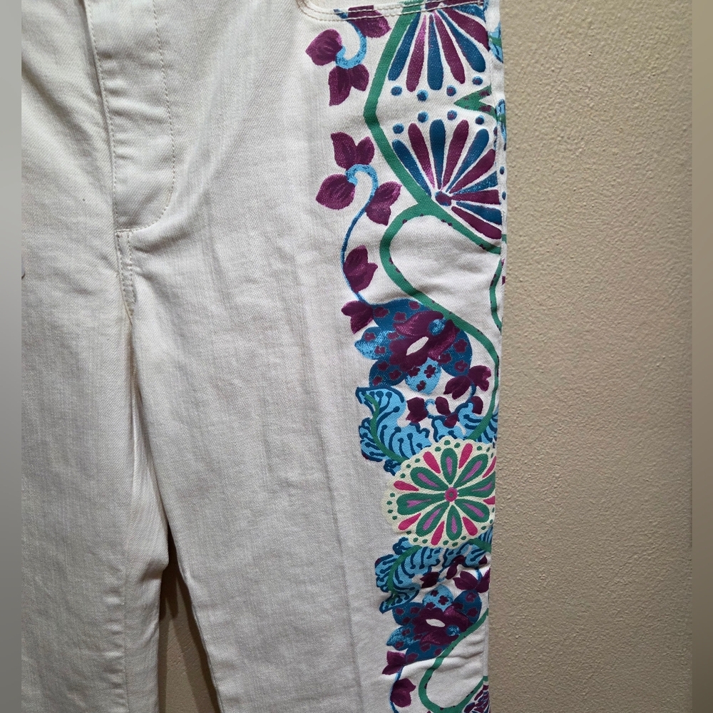 Johnny Was Jade The Flare Jean Leilana Size 29 - Picture 6 of 11
